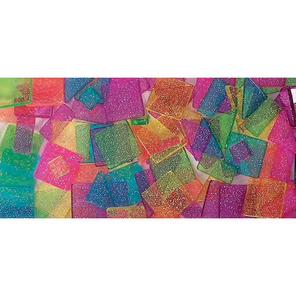 Geometric Mosaics Jelly Sparkle Multi Color Stone 12mm 60g