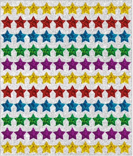Star Sparkle Stickers 4 Sheets