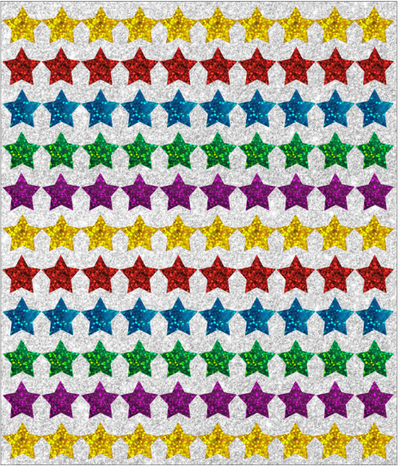 Star Sparkle Stickers 4 Sheets