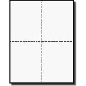 Perforated Postcards 80 Cards 4 1/4" x 5 1/2" 20 Sheets