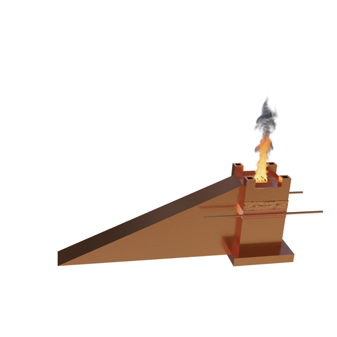 Copper Mizbayach cutout 2.5" 20/pk