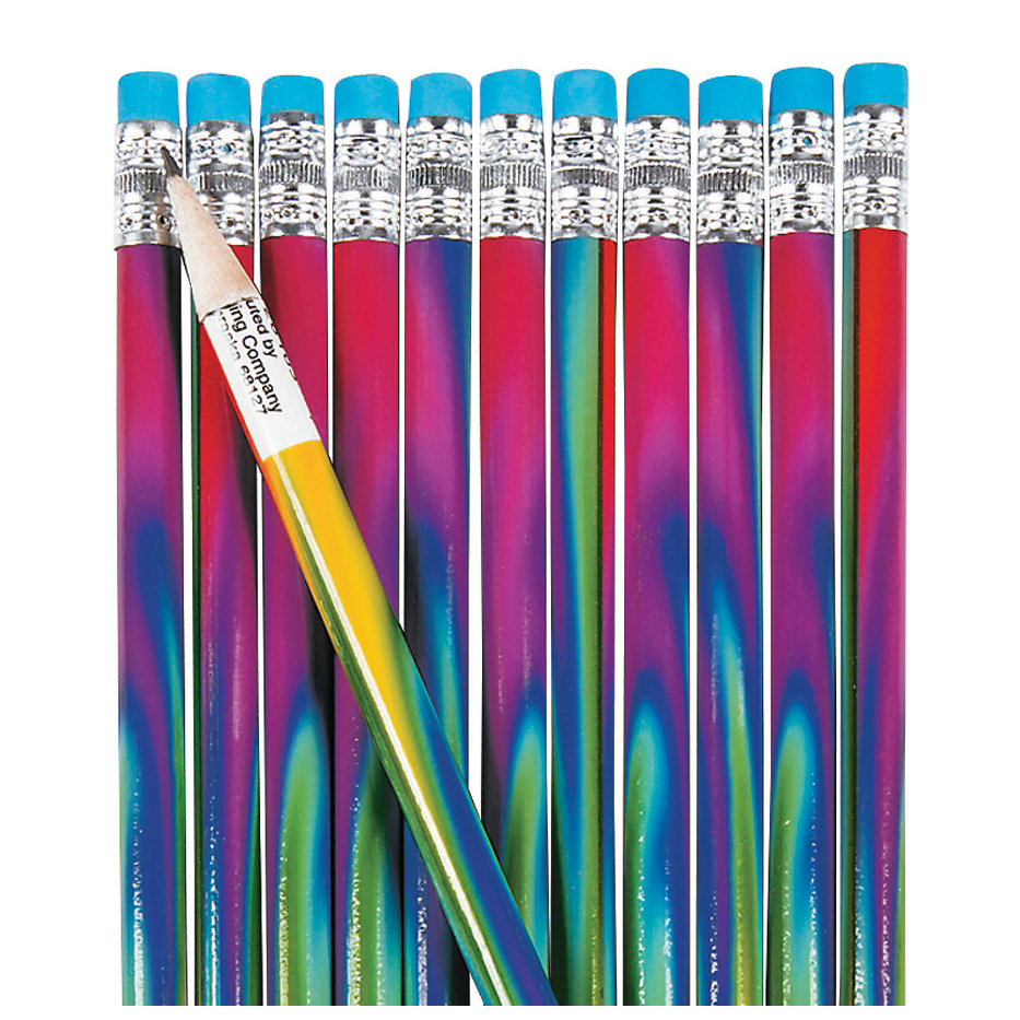 Tie-Dyed Pencils 24pc
