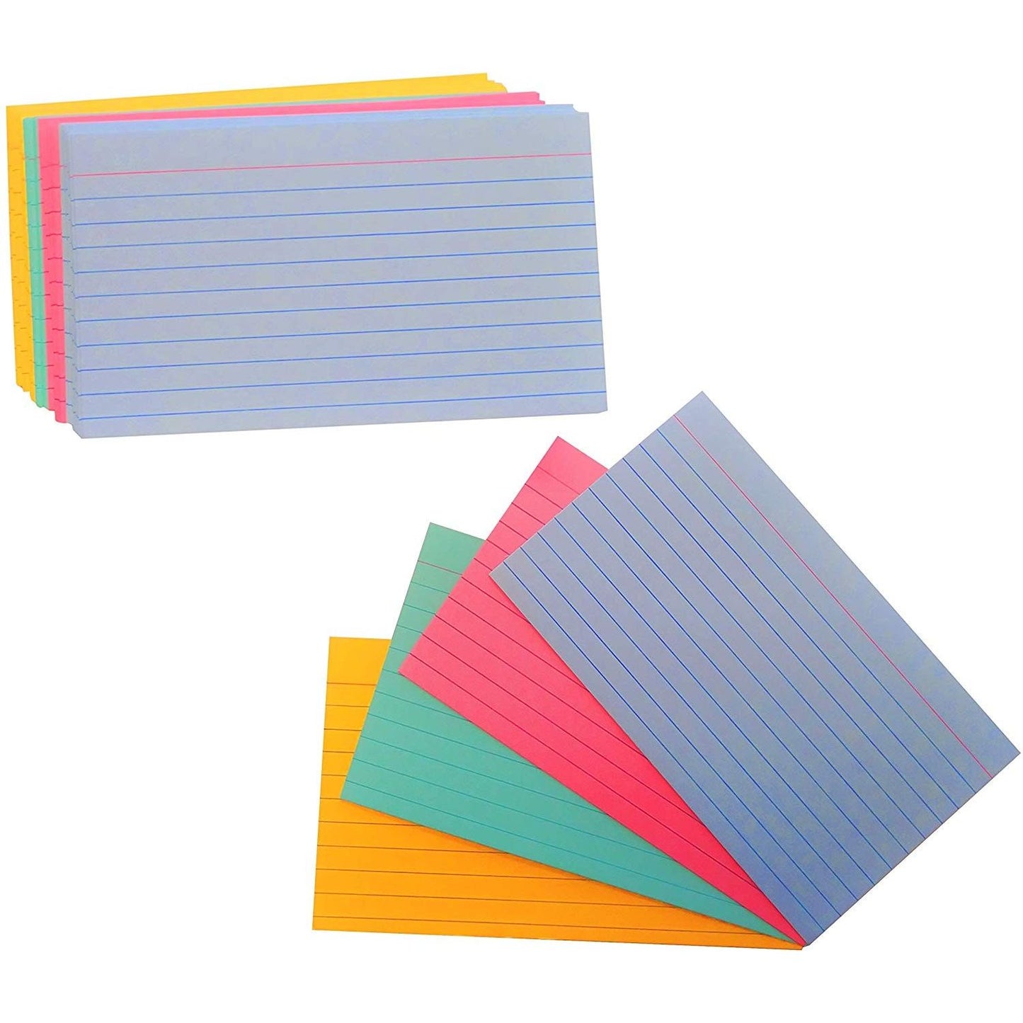 Index Cards 100/Pack (Ruled, White, 4" x 6")