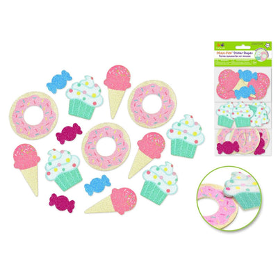 3D Foam-Fun Glitter Stickers Sweet Treats