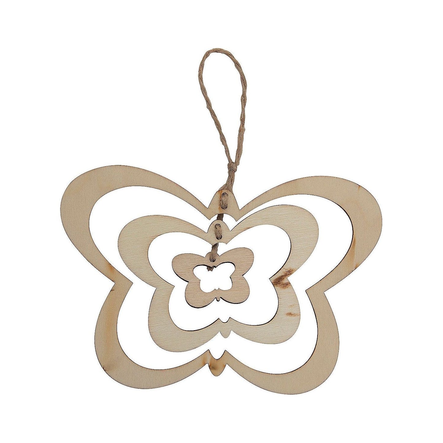 DIY Unfinished Wood Butterfly Mobiles 5" x 5", 12/pk