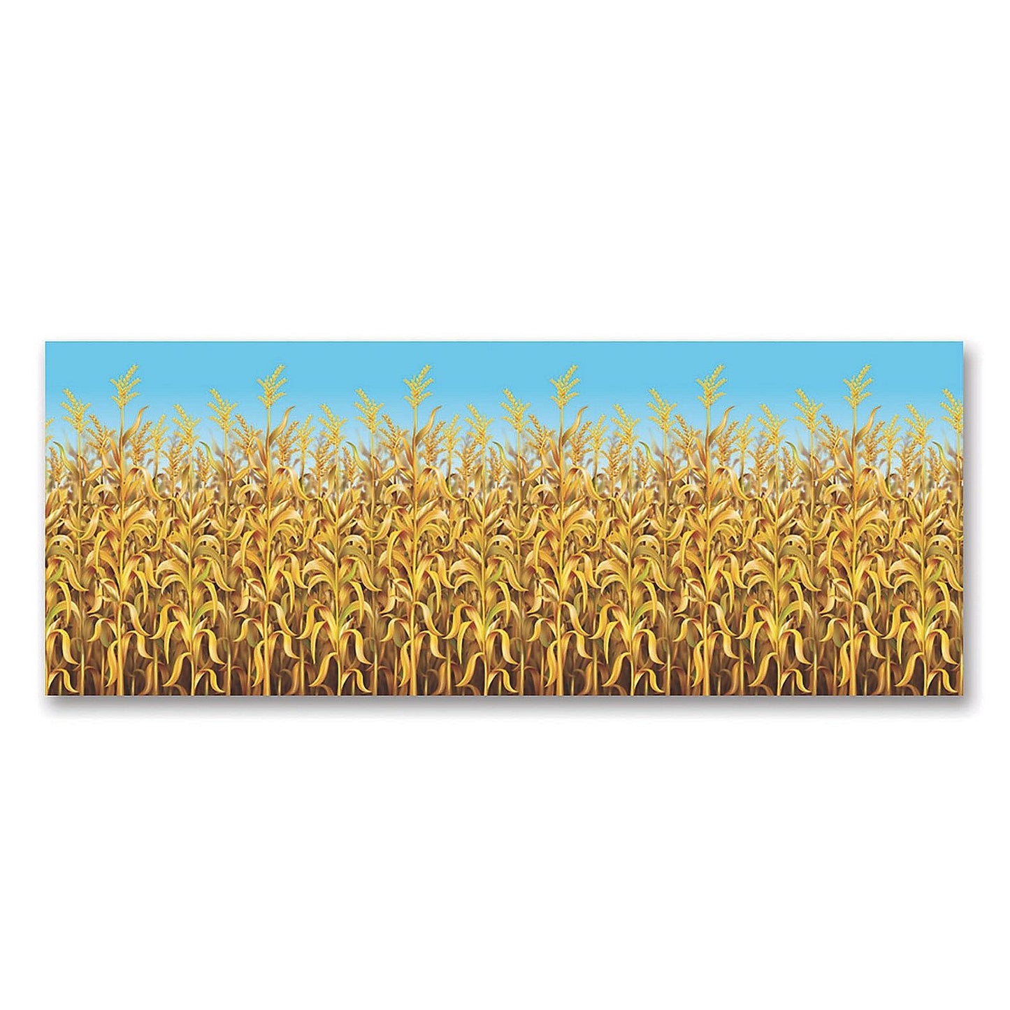 Fall Cornstalks Backdrop, 4 ft. x 30 ft.