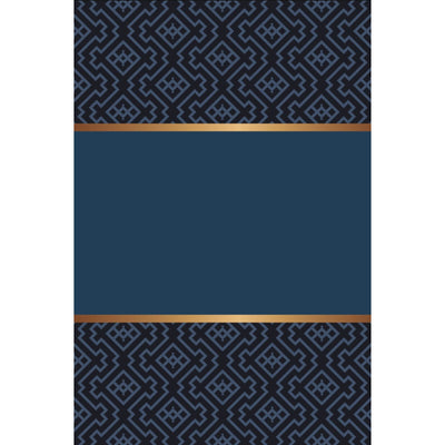 notebook covers - blue and gold pattern 8.5 x 11" 12/pk