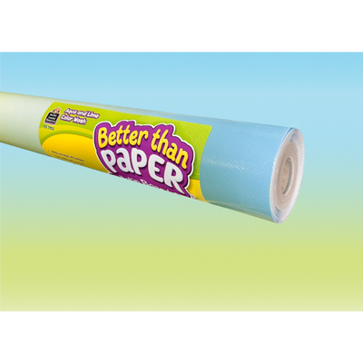 Better Than Paper Blue And Lime Washi Color Bulletin Board 4' x 12'