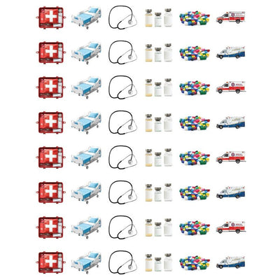 Doctor Stickers Round 19mm Color Print 10/pk