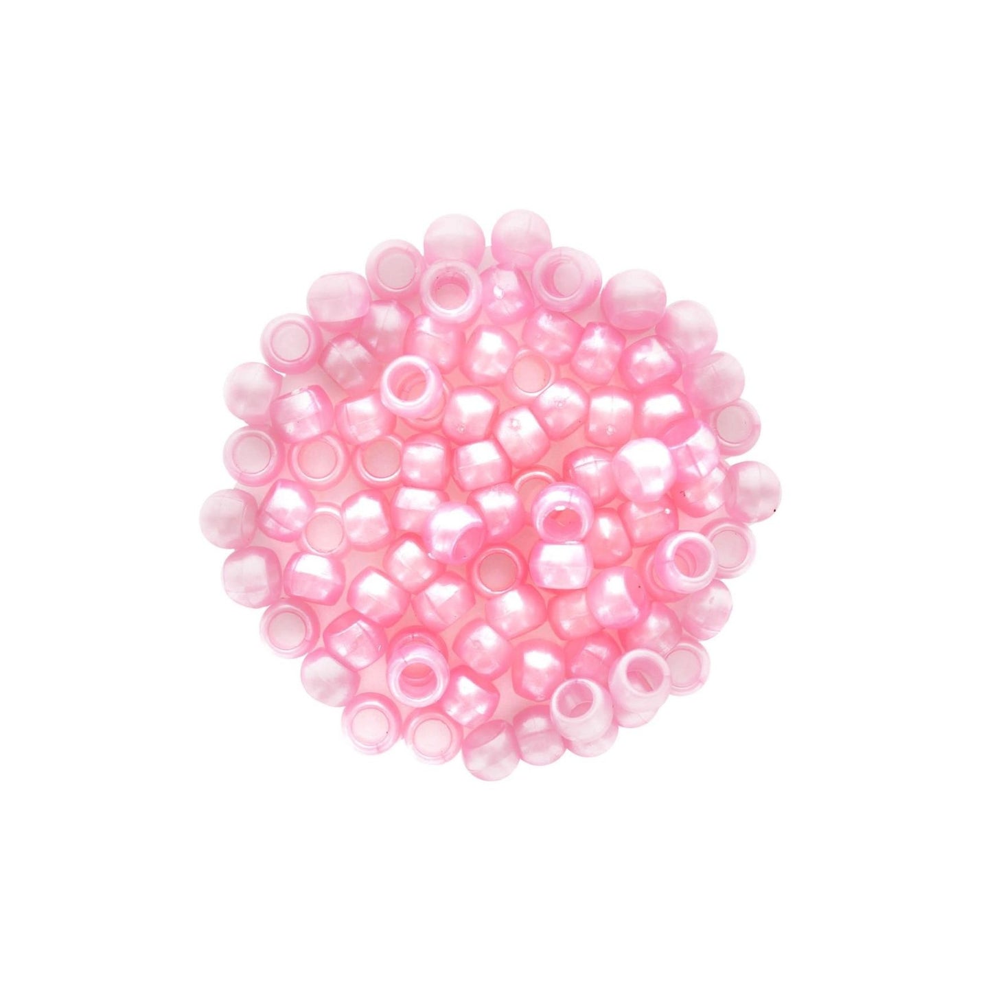 Pony beads 6x9mm 750/pk (Baby Pink)