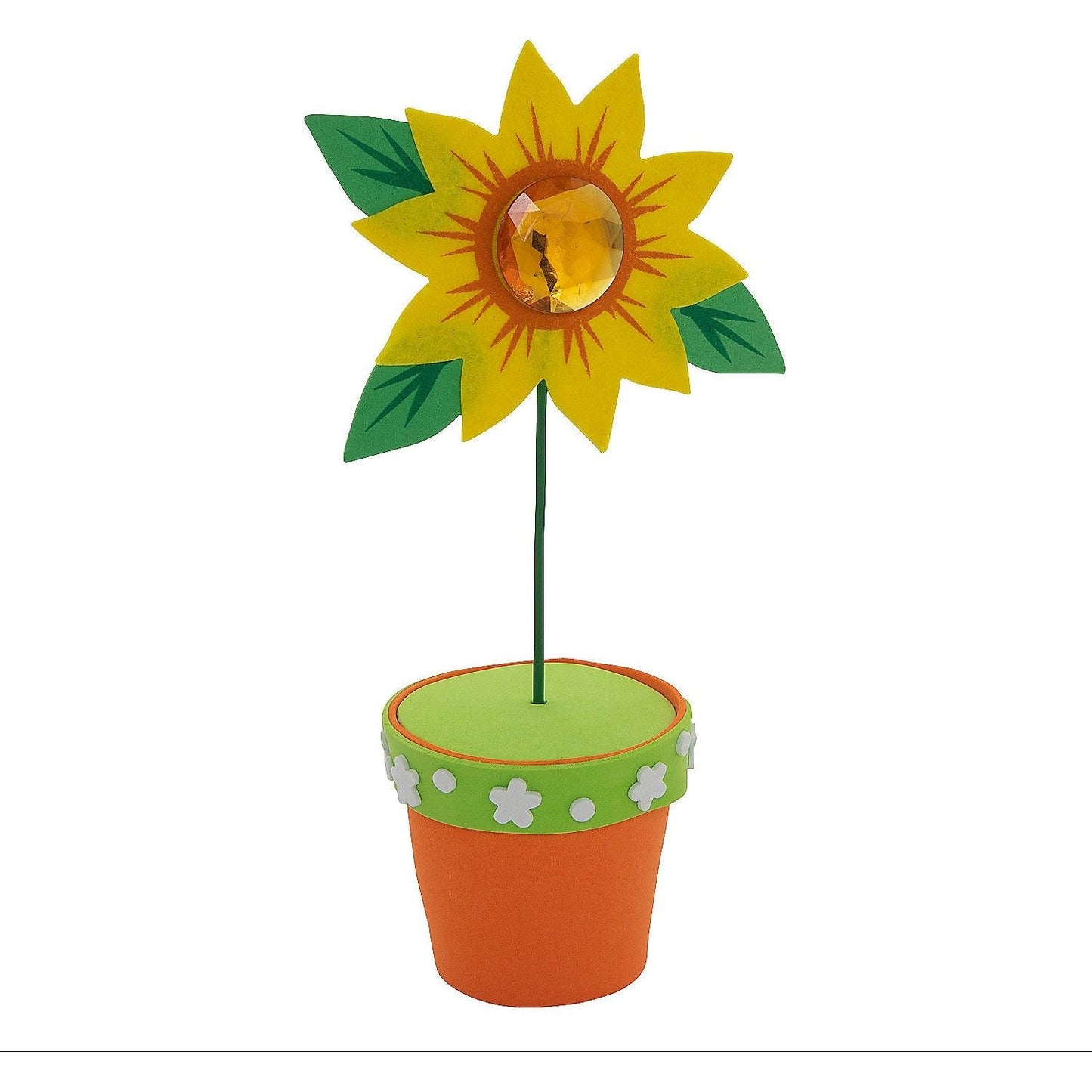 Sunflower Flower Pot Craft Kit, 5 1/4" x 9" 6/pk