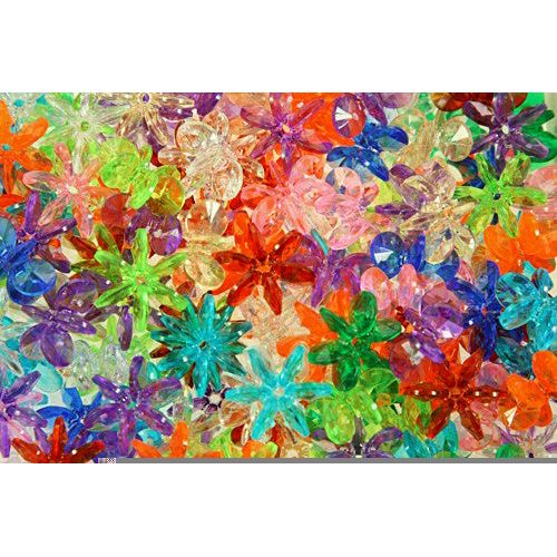 Sunburst Transparent Multi Beads 18mm 270pc