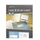 White Laser Labels — 100/pk