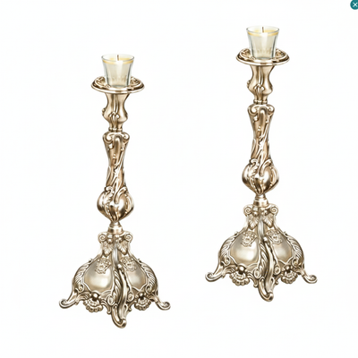 Silver Candles Stick Cutouts 40/pk 4"