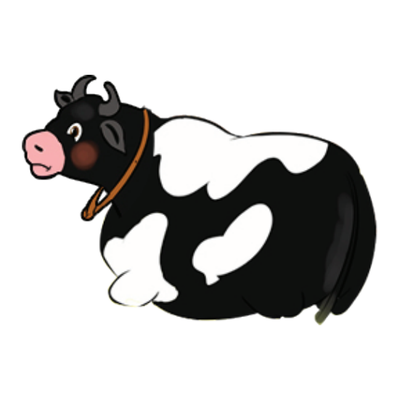 Sitting Cow Cutout 2.75" 20/pk