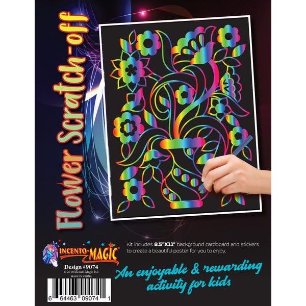 Flower Scratch Off 8.5"x11" 1 set