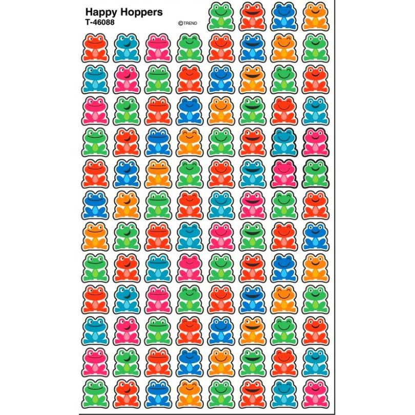 Happy Hoppers Frog Stickers 7/16" (8 Sheets) (discontinued)