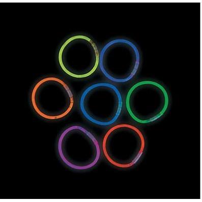 Plastic Glow Bracelet Assortment 100/pk