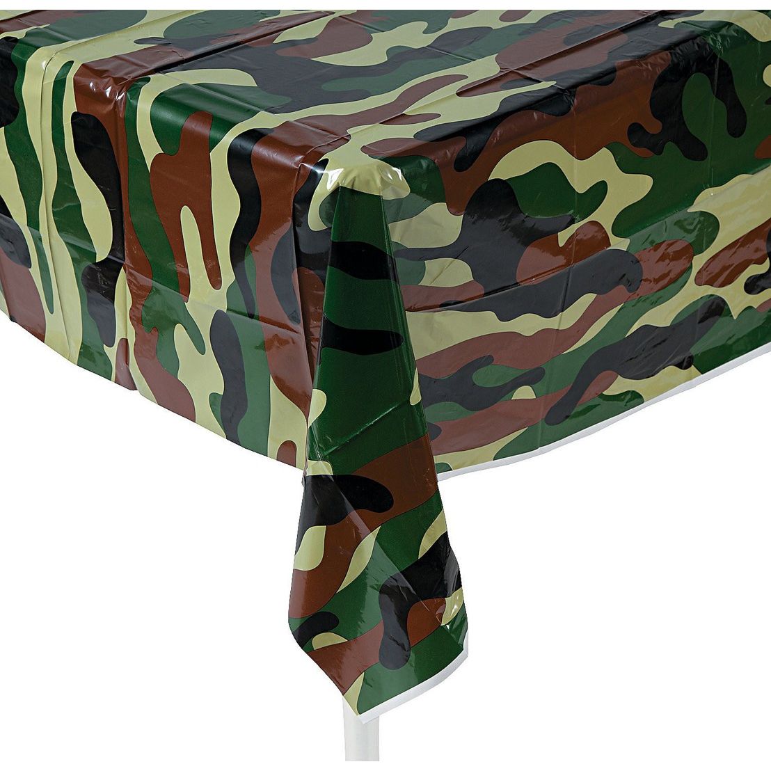 Camouflage Tablecloth 54" x 108" - 1 Pc.