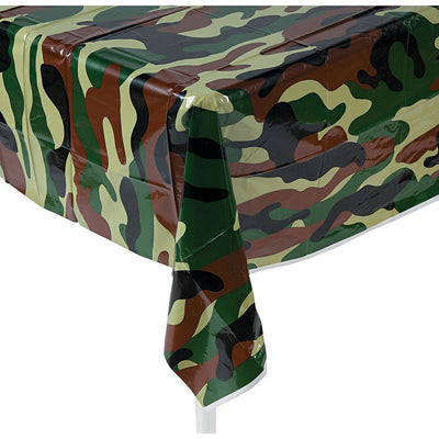 Camouflage Tablecloth 54" x 108" - 1 Pc.