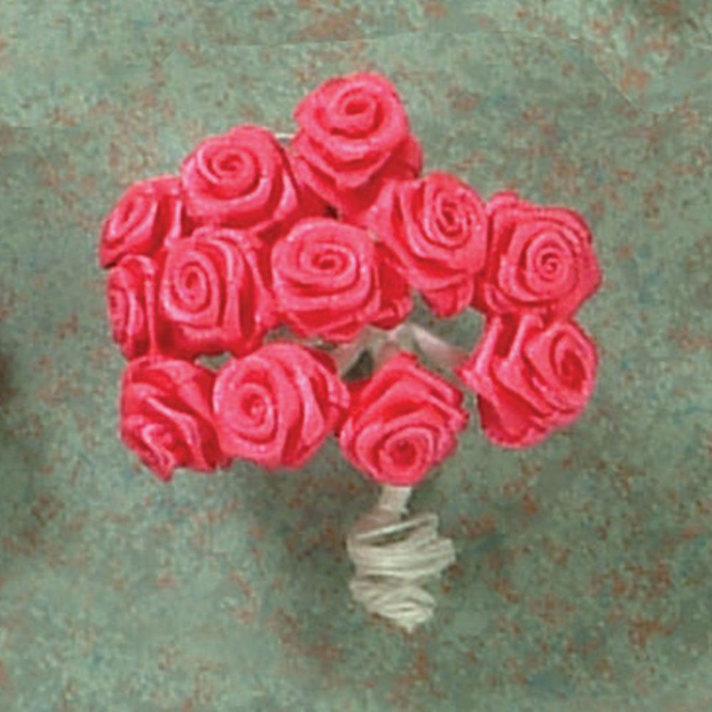 Ribbon Rose Fuchsia color, medium, 144/pk