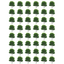 Stickers Trees 1/2" Round 19mm Color Print 10/pk