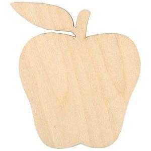Wooden Apple Cutout 5"