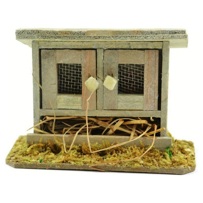 Mini Garden Bunny Hut 4"x2"x2.75 Miniature
