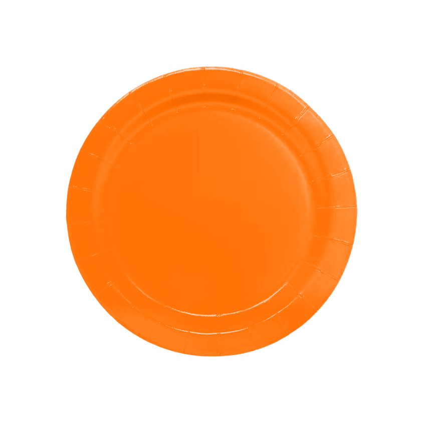 Paper Plate 12/pk. 7" (Orange)