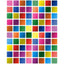 Metallic Square Stickers 1/2" (10 Sheets)