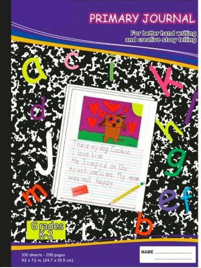primary Journal 100 Sheet Composition Book Grades K-2 9.75" x 7.5" (discontinued)