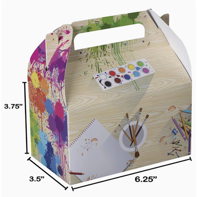 Paper Treat Boxes Pack Artist 6.25" X 3.75" X 3.5" 10 Pack