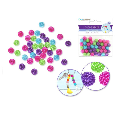 Plastic Beads Bold 40/pk (closeout)