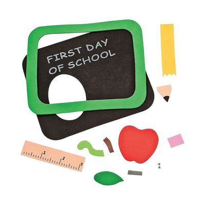 Bulk First Day of School Picture Frame Magnet Craft Kit - Makes 48