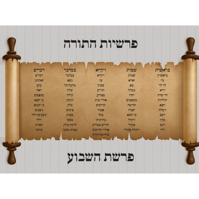 Parshios hatorah poster 1.  18'' x 24''