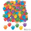 Foam Rainbow Hand Self-Adhesive Shapes (500 pcs./unit) 1 1/4"