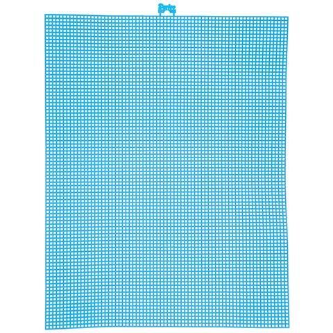 #7 Mesh Plastic Canvas - Neon Blue - 10.5 x 13.5