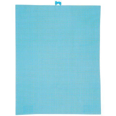 #7 Mesh Plastic Canvas - Neon Blue - 10.5 x 13.5