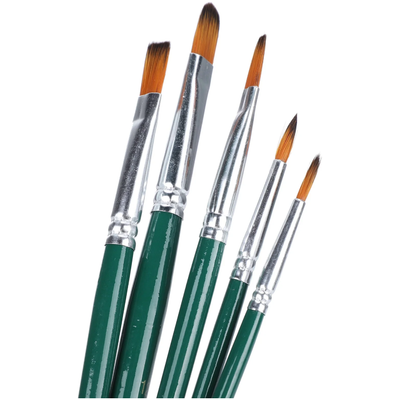 Assorted Size Kid's Paint Brush Set (5/Pack)