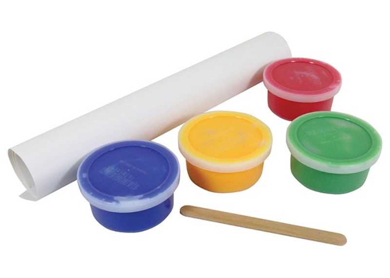 Washable Finger Paint Set 4/pk