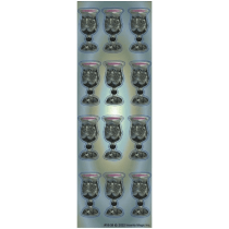 Kiddush die cut stickers 1.75" 6 sheets (small)