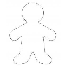 Big Cut-Outs, White Paper, 16" People, 25pcs,