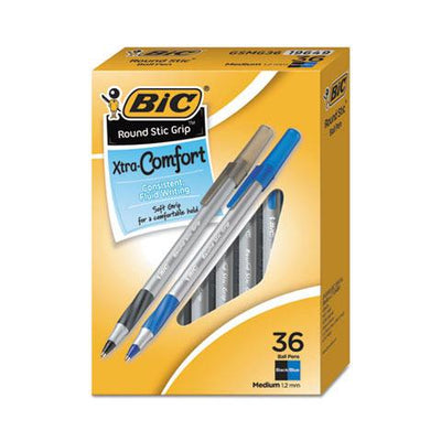 Comfort Ballpoint Pen Black/Blue, Medium, 36/Pack
