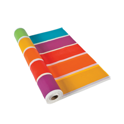 Plastic Rainbow Tablecloth Roll 40" x 100 ft.