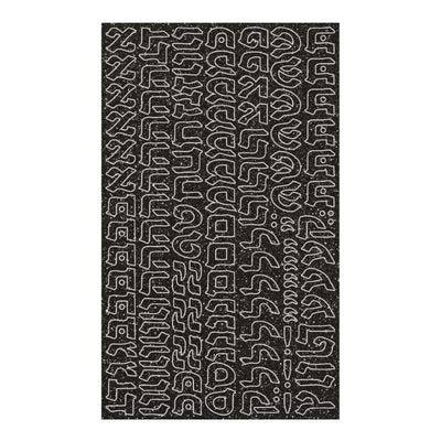 Alef Bais Stickers Medium Black (1 Sheet)