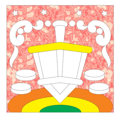 Chanukah 3D Foam Art  9″ x 9″  4 Colors