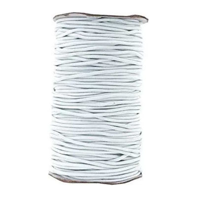 Elastic Cord White 2mm 76yd