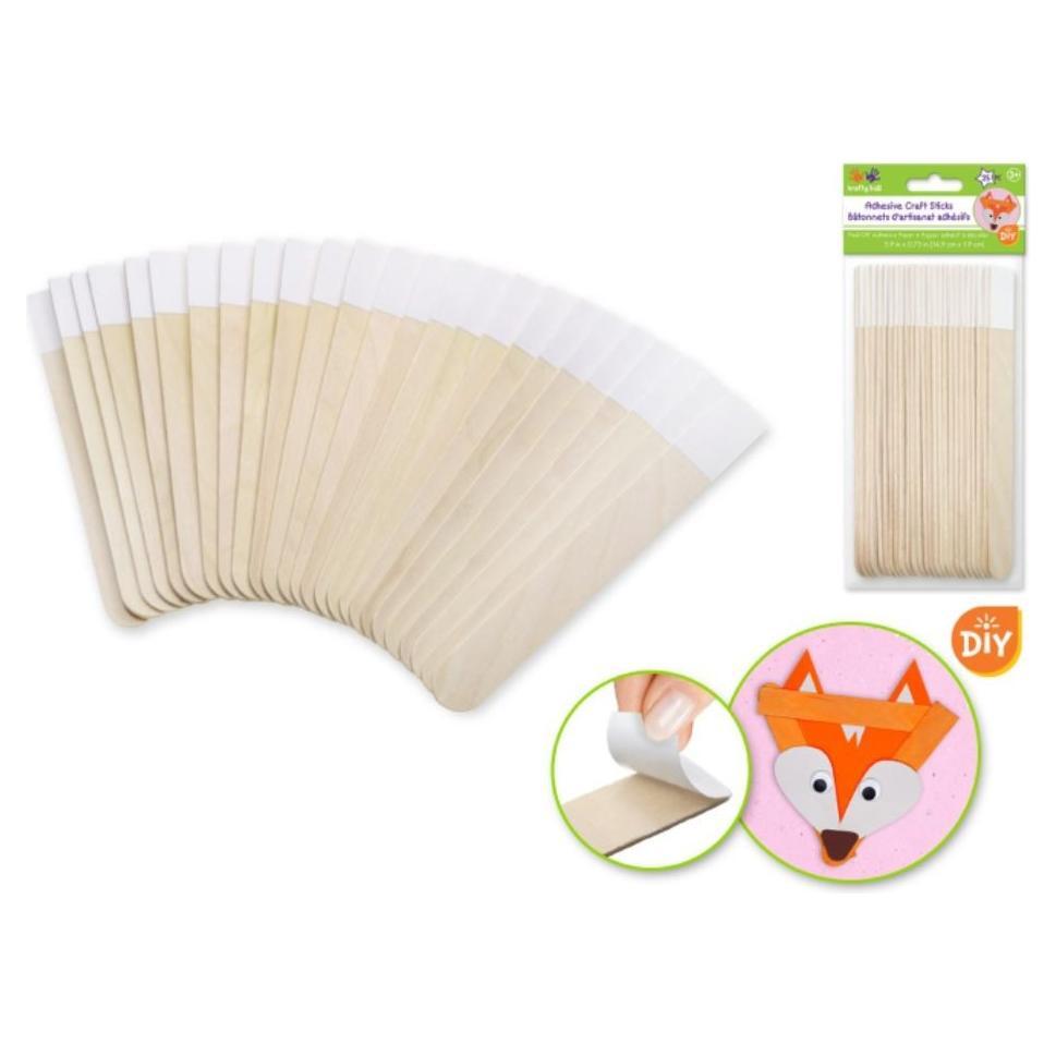 Adhesive Craft Sticks 5.9" x 3/4" 25/pk