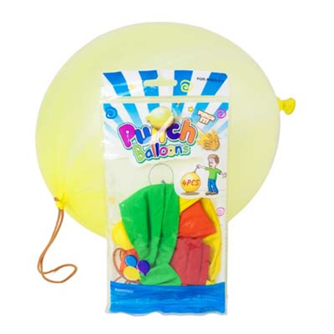 Punch Balloons 4/pk (discontinued)