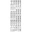 Alef Bais Square Stickers